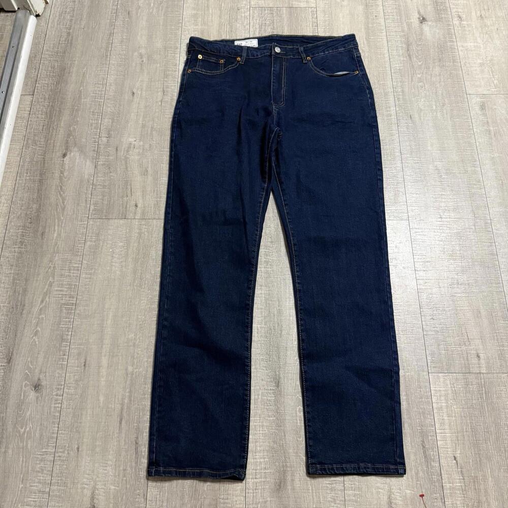 GAP Original Straight Leg Dark Denim Blue Jeans Size 36x32 Men - Picture 4 of 8